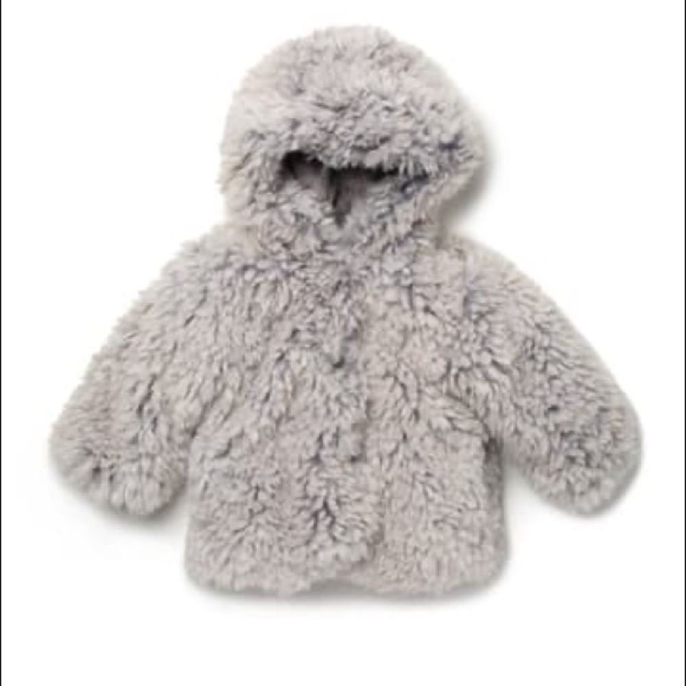 American widgeon toddler faux fur coat